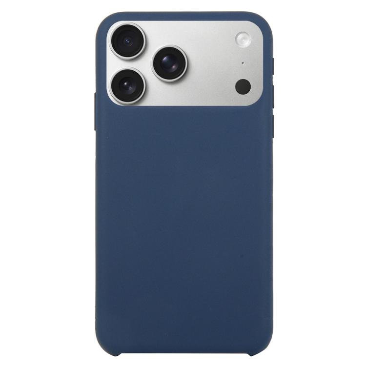 For iPhone 17 Pro Solid Silicone Phone Case(Dark Blue)