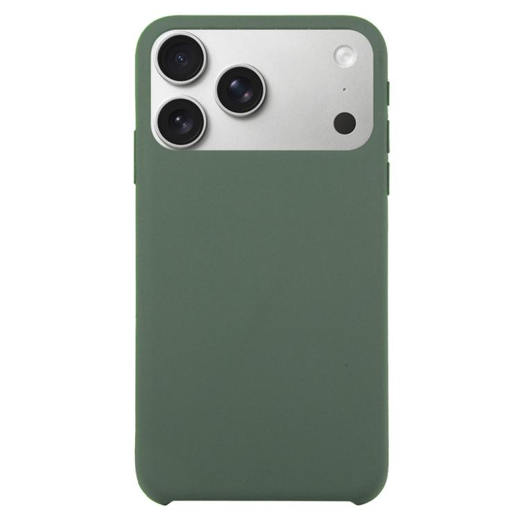 For iPhone 17 Pro Solid Silicone Phone Case(Dark Green)