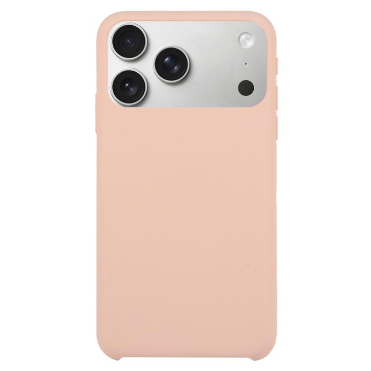 For iPhone 17 Pro Solid Silicone Phone Case(Pink)