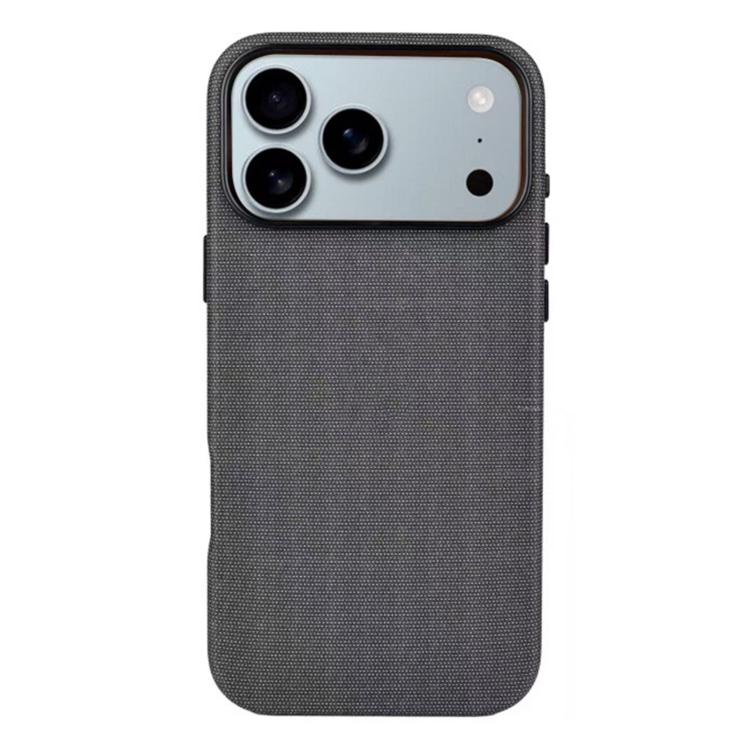 For iPhone 17 Pro Tech Textured Hollow MagSafe PC Phone Case, No AI Camera Button(Black)
