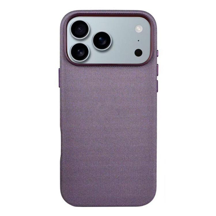 For iPhone 17 Pro Tech Textured Hollow MagSafe PC Phone Case, No AI Camera Button(Purple)