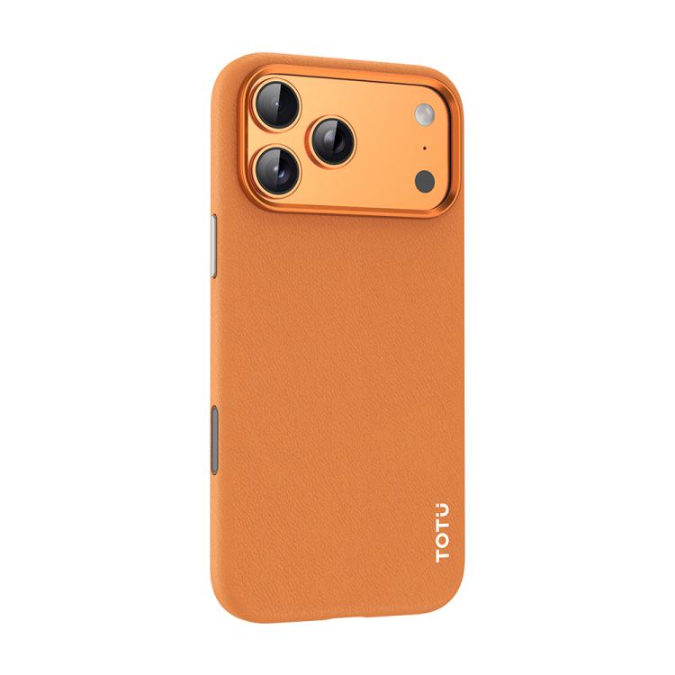 For iPhone 17 Pro TOTU PC-17 Vegan Leather MagSafe Magnetic Phone Case(Orange)