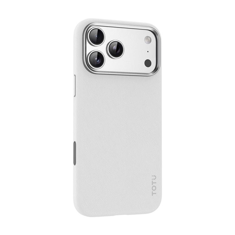 For iPhone 17 Pro TOTU PC-17 Vegan Leather MagSafe Magnetic Phone Case(White)