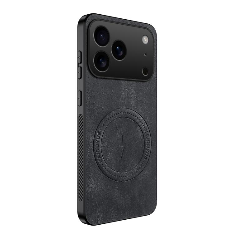 For iPhone 17 Pro WANLONFENG SD Series Nappa Texture Magnetic Phone Case(Black)