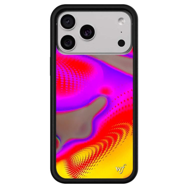 For iPhone 17 Pro WildFlow Clock Sheep Series Pattern Phone Case(Thermal Image)