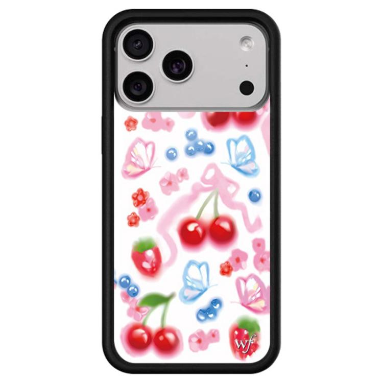 For iPhone 17 Pro WildFlow Fairy Tales Series Pattern Phone Case(Sweet Cherry)