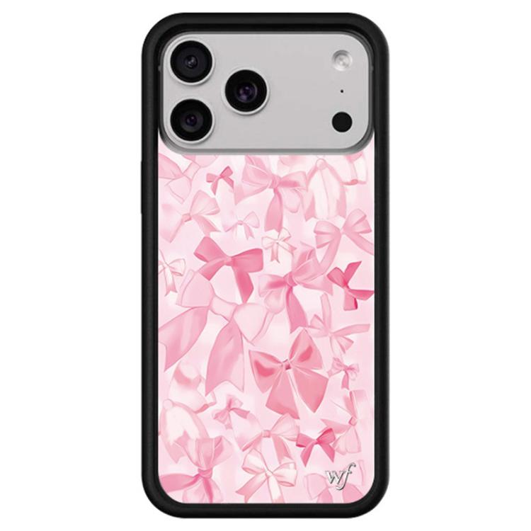 For iPhone 17 Pro WildFlow Red Star Series Pattern Phone Case(Floral Bow)