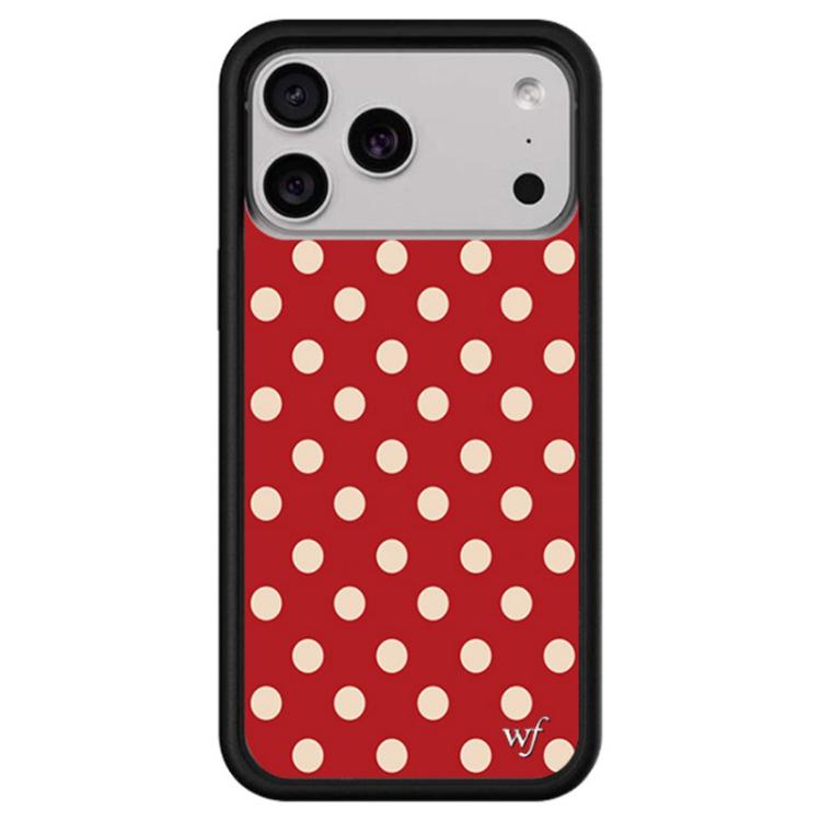 For iPhone 17 Pro WildFlow Red Star Series Pattern Phone Case(Red Dots)