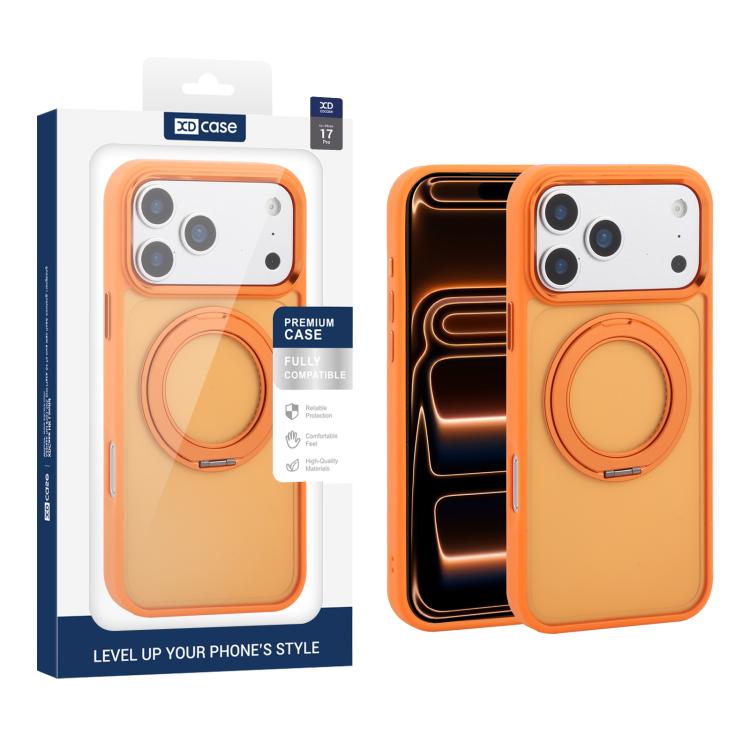 For iPhone 17 Pro XDcase YADUN Rotating Bracket Magnetic Phone Case(Orange)