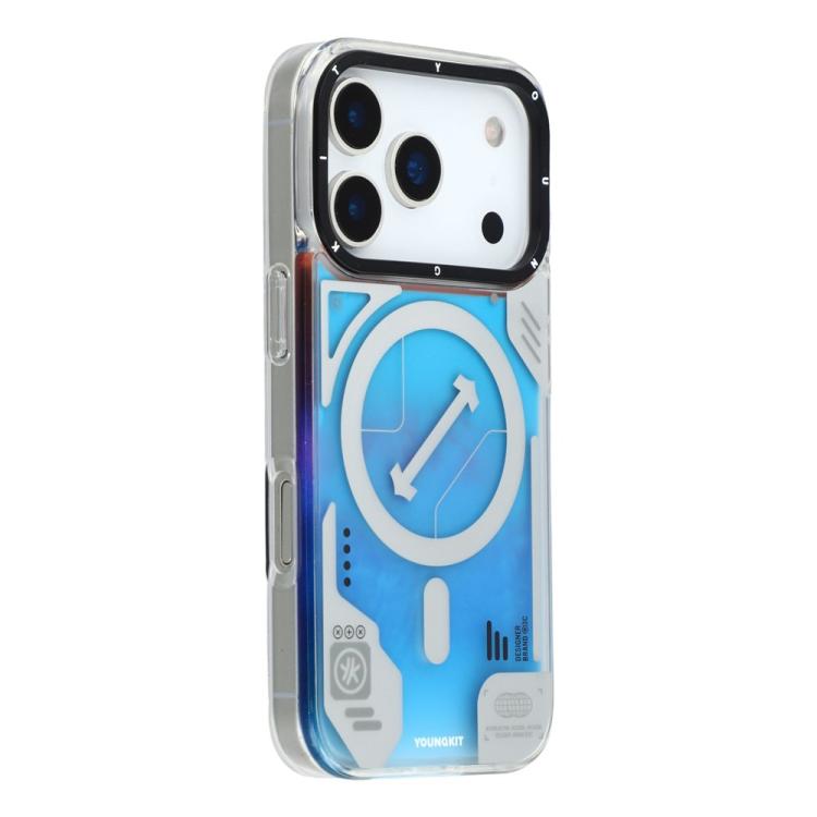 For iPhone 17 Pro YOUNGKIT Galaxy-Rainbow Series Magnetic Phone Case(YHHCCX001 Blue)