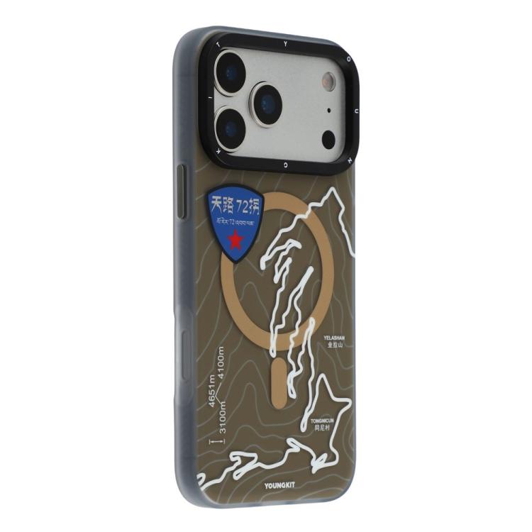 For iPhone 17 Pro YOUNGKIT Highway Trajectory Series Magnetic TPU PC Hybrid Phone Case(Tianlu 72 Turns)