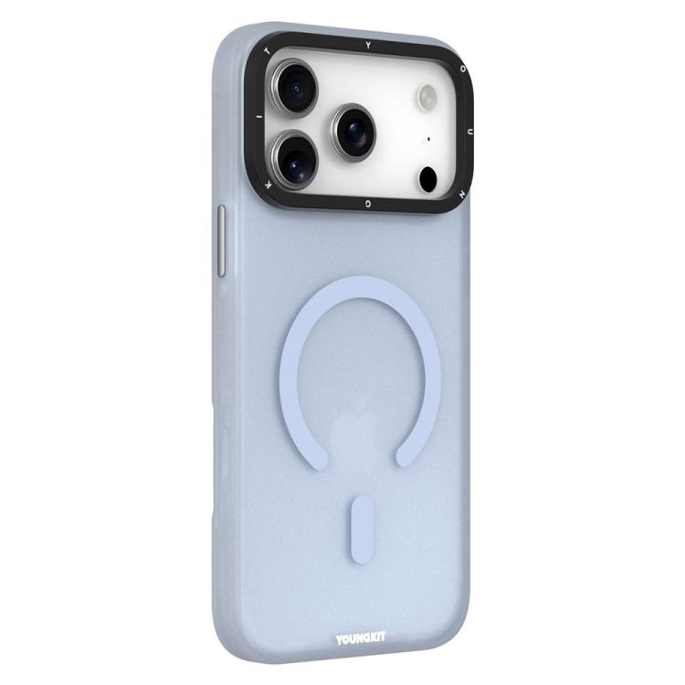 For iPhone 17 Pro YOUNGKIT Matte PET TPU Magnetic Phone Case(YSHcx011 Blue)