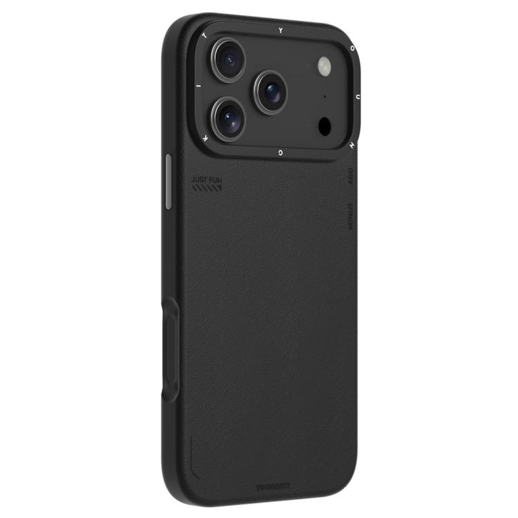 For iPhone 17 Pro YOUNGKIT Technology Fashion Series Magnetic Phone Case(KJFSCX001 Black)