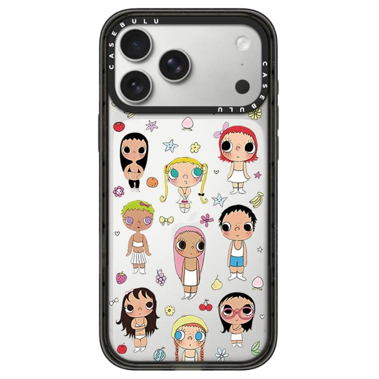 For iPhone 17 Pro YUY Series Pattern Camera Control Button Transparent Acrylic Phone Case(YUY Friends)