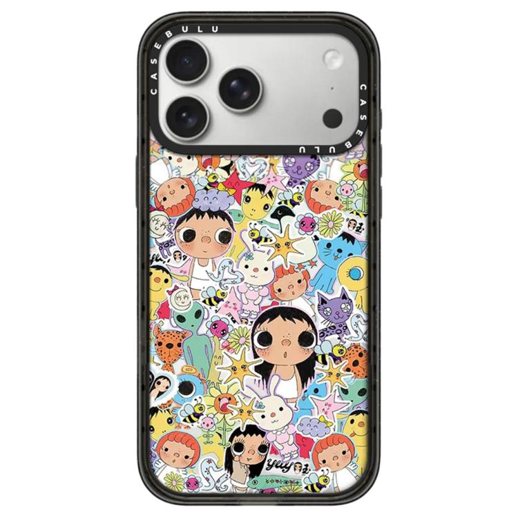 For iPhone 17 Pro YUY Series Pattern Camera Control Button Transparent Acrylic Phone Case(YUY Stars Animals)