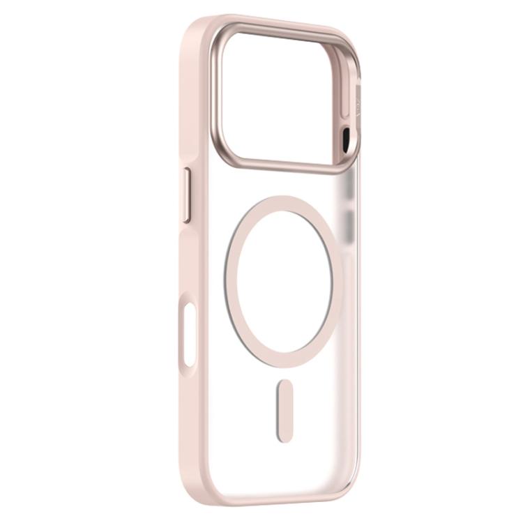 For iPhone 17 Pro ZGA Matte Clear Magsafe PC Hybrid TPU Phone Case(Pink)
