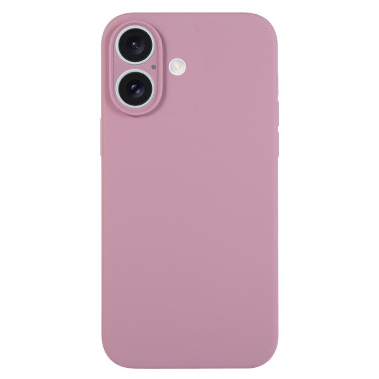 For iPhone 17 Pure Color Liquid Silicone Fine Pore Phone Case(Black Currant)