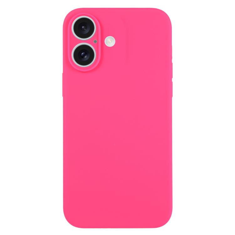For iPhone 17 Pure Color Liquid Silicone Fine Pore Phone Case(Fresh Pink)