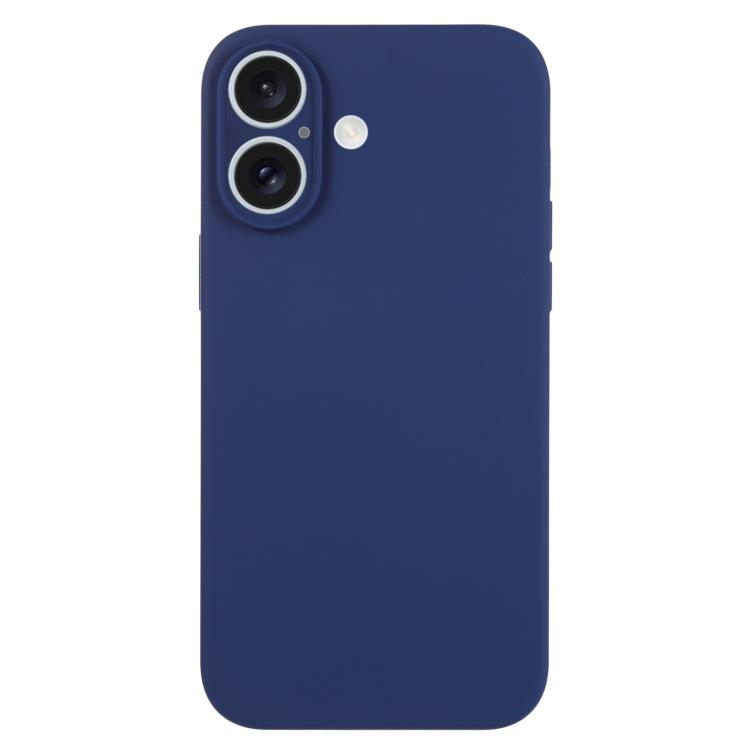 For iPhone 17 Pure Color Liquid Silicone Fine Pore Phone Case(Royal Blue)