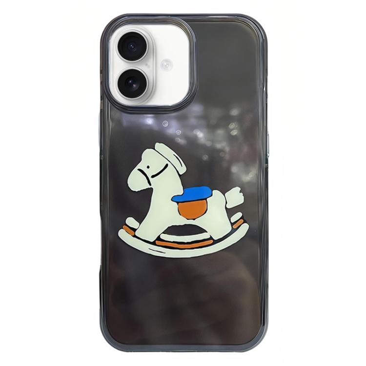 For iPhone 17 Rounded Edge IMD Pattern TPU Phone Case(Trojan Horse)
