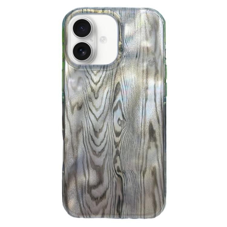 For iPhone 17 Rounded Edge IMD Pattern TPU Phone Case(Wood Texture)