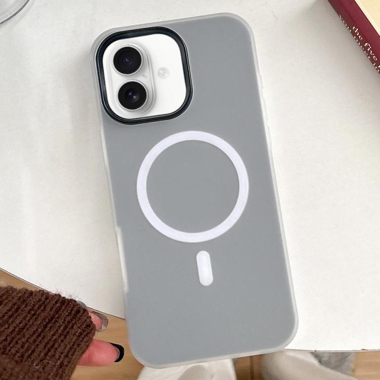 For iPhone 17 Skin Feel MagSafe Magnetic PC Hybrid TPU Phone Case(Black)