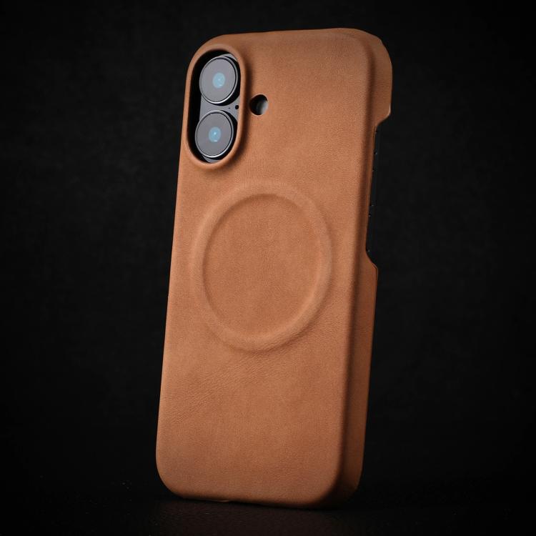 For iPhone 17 Skin Feel Sheepskin MagSafe Magnetic Phone Case(Yellow)