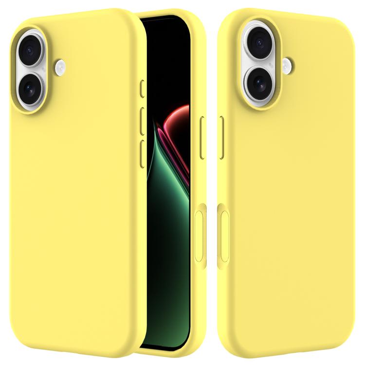 For iPhone 17 Solid Color Silicone Phone Case(Lemon Yellow)