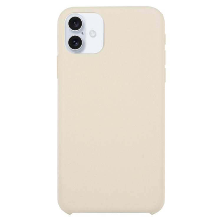 For iPhone 17 Solid Silicone Phone Case(Beige)