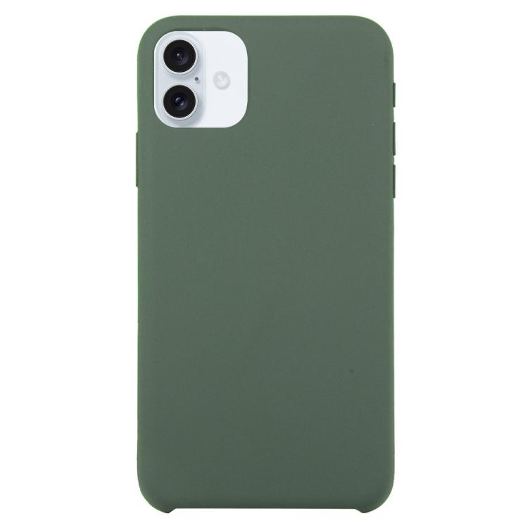 For iPhone 17 Solid Silicone Phone Case(Dark Green)