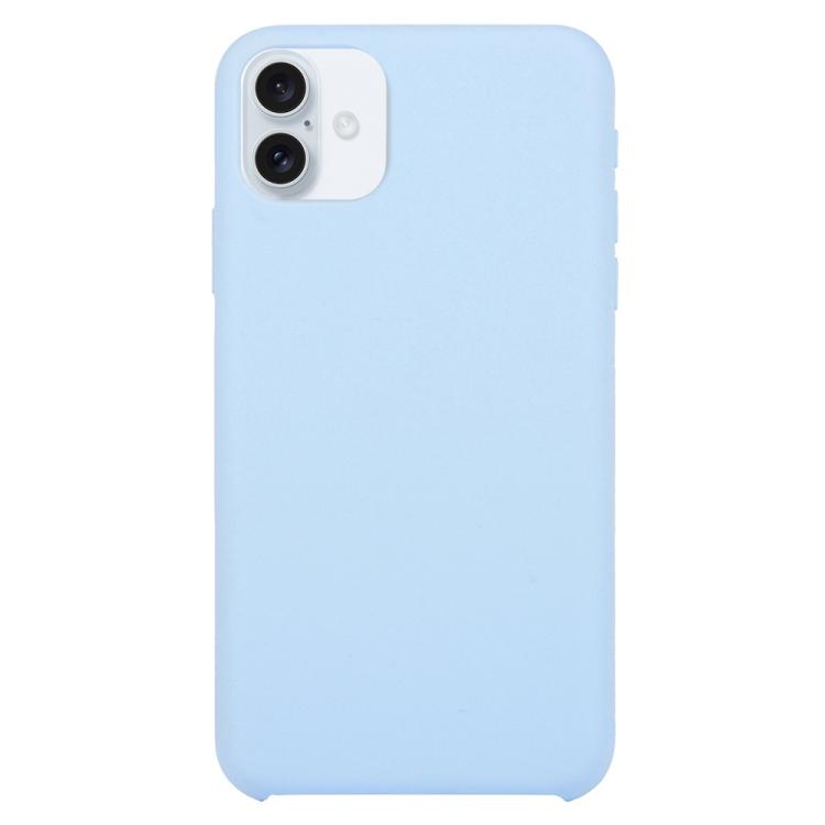 For iPhone 17 Solid Silicone Phone Case(Light Blue)