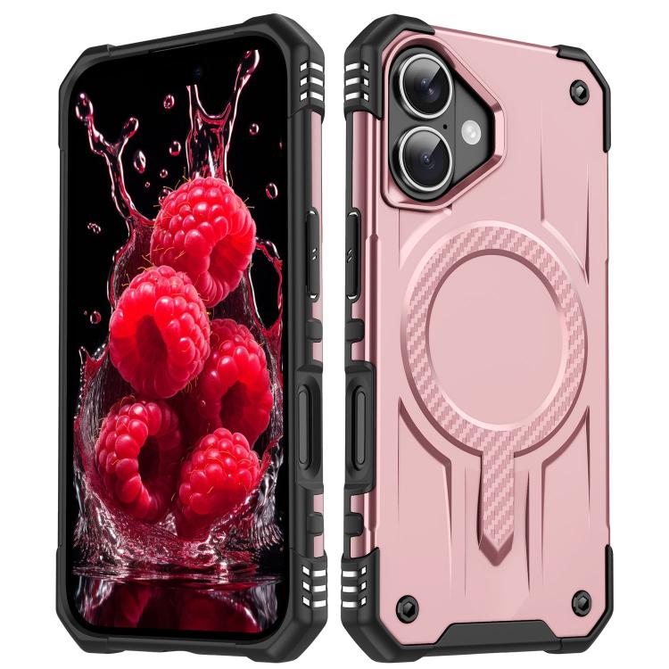 For iPhone 17 Straship MagSafe TPU Hybrid PC Phone Case(Rose Gold)