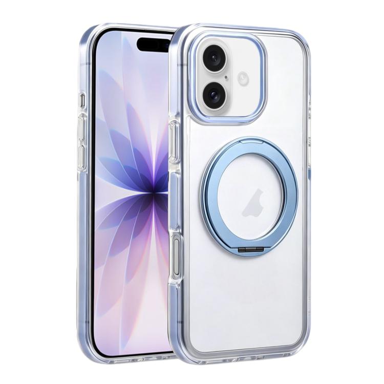 For iPhone 17 Stress Relief Holder Magnetic Phone Case(Sky Blue)
