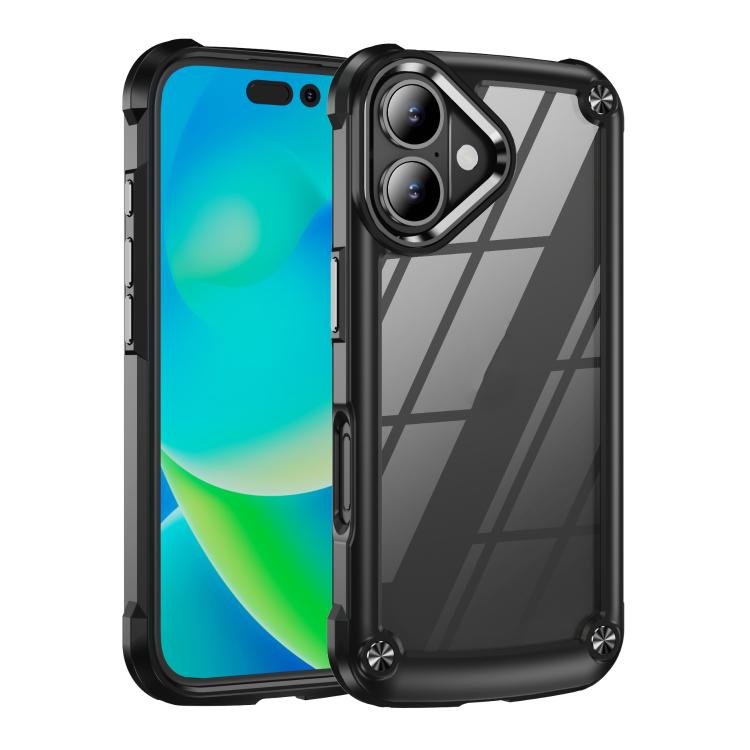 For iPhone 17 TPU + PC Lens Protection Phone Case(Black)