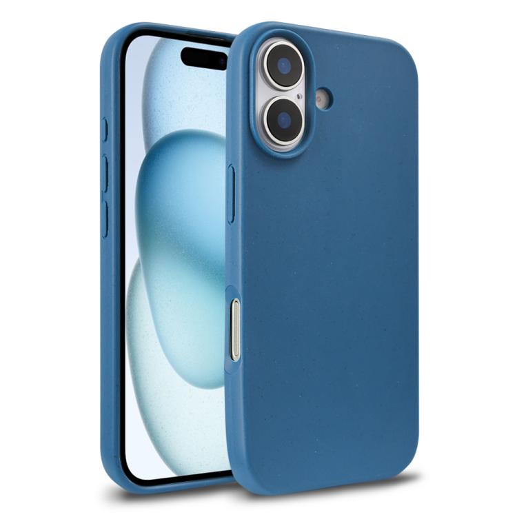 For iPhone 17 Wheat Straw TPU Phone Case(Blue)