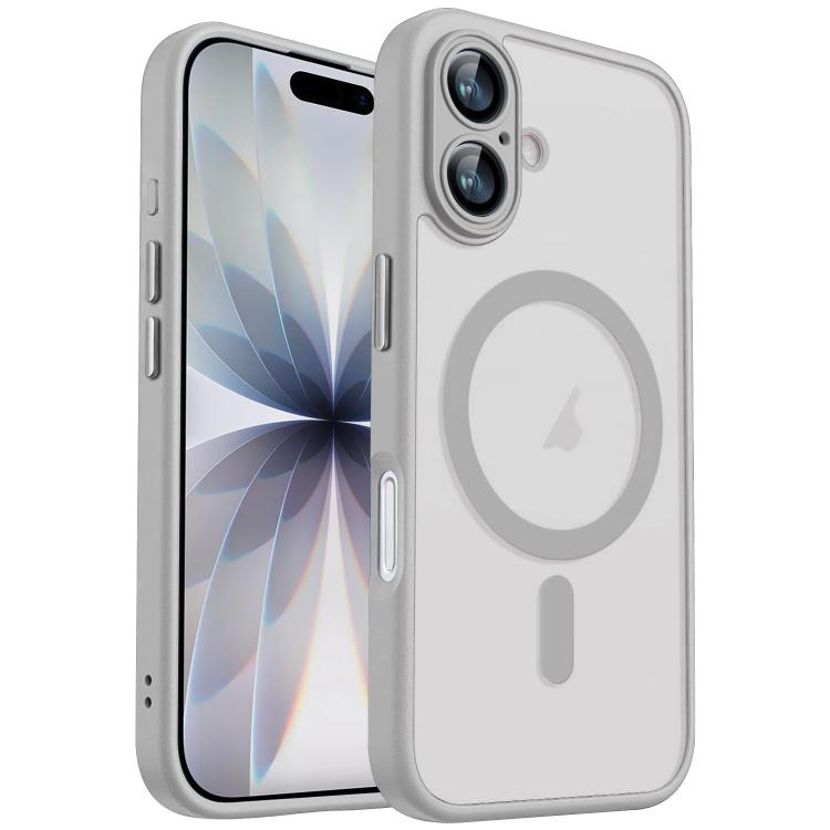 For iPhone 17 XDcase Skin Feel Magnetic Frosted Phone Case with Lens Film(Grey)