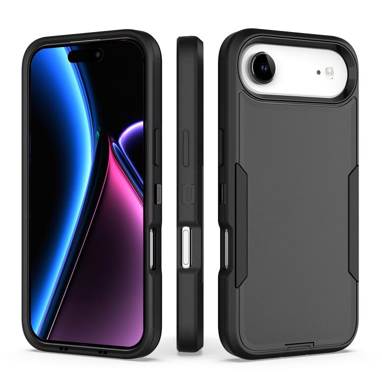 For iPhone Air 2 in 1 PC Hybrid TPU Phone Case(Black)