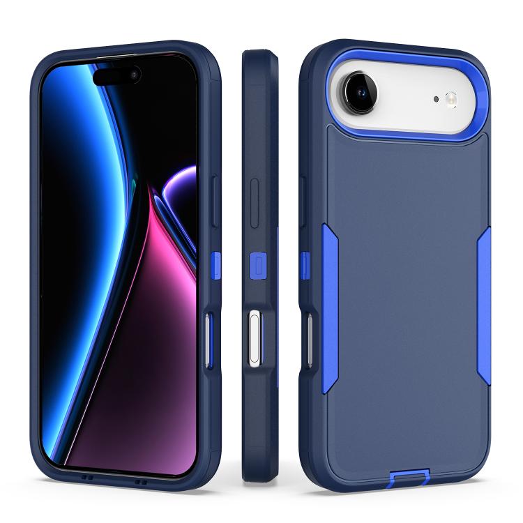 For iPhone Air 2 in 1 PC Hybrid TPU Phone Case(Royal Blue+Dark Blue)