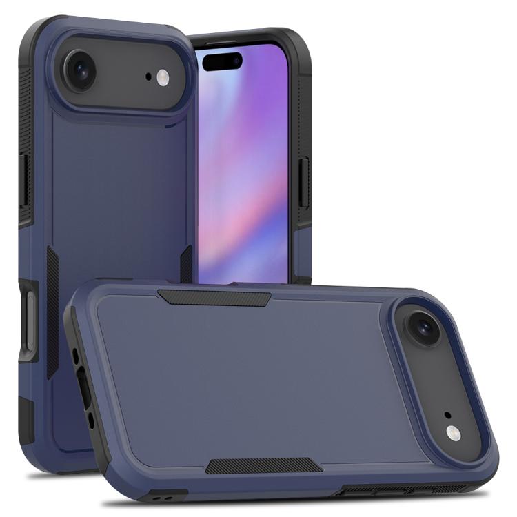 For iPhone Air 2 in 1 PC + TPU Phone Case(Dark Blue)