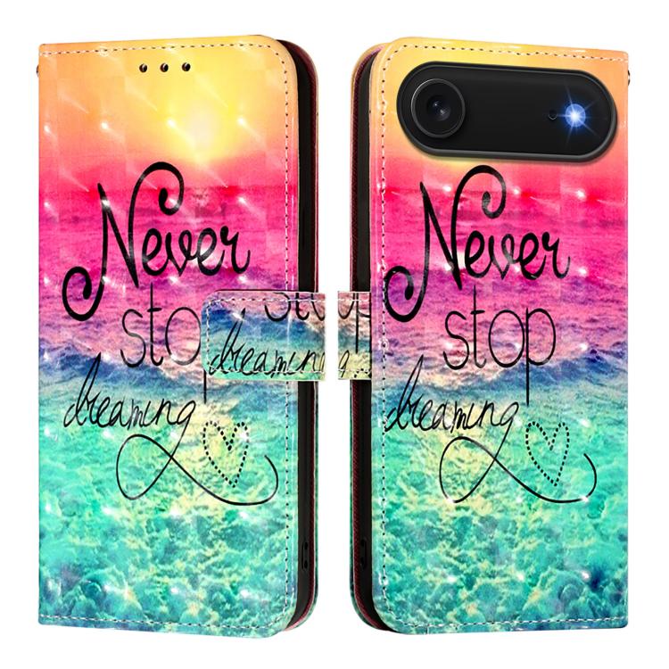 For iPhone Air 3D Painting Horizontal Flip Leather Phone Case(Chasing Dreams)