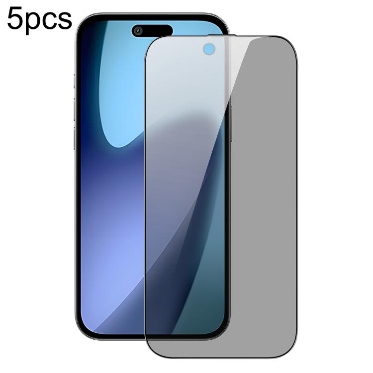 For iPhone Air 5pcs DUX DUCIS 0.33mm 9H High Aluminum Anti-spy HD Tempered Glass Film