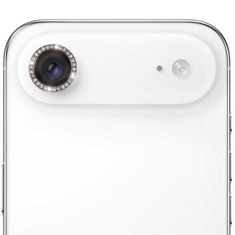For iPhone Air 9H Point Drill Camera Lens Protector Ring(Black)