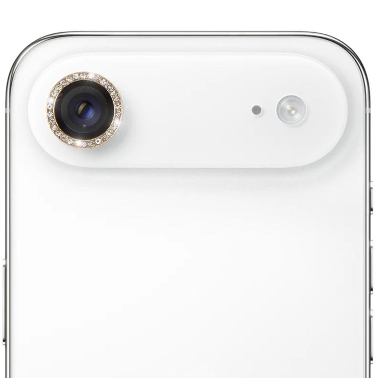 For iPhone Air 9H Point Drill Camera Lens Protector Ring(Gold)