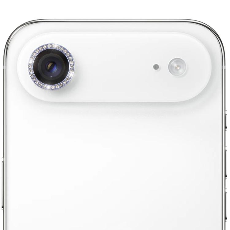 For iPhone Air 9H Point Drill Camera Lens Protector Ring(Light Blue)