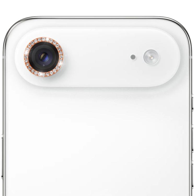 For iPhone Air 9H Point Drill Camera Lens Protector Ring(Orange)