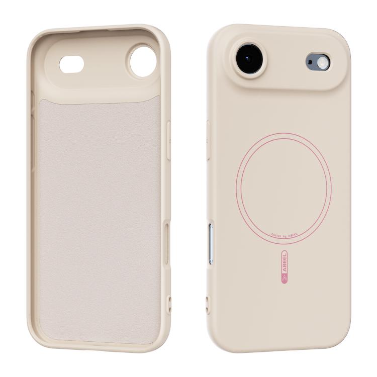 For iPhone Air ABEEL Skin-friendly Feel Magsafe Liquid Silicone Phone Case(Yellow)