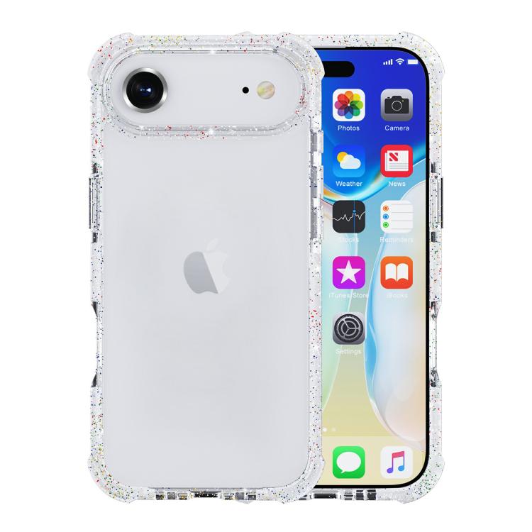 For iPhone Air Acrylic Color Point Transparent Phone Case(White)