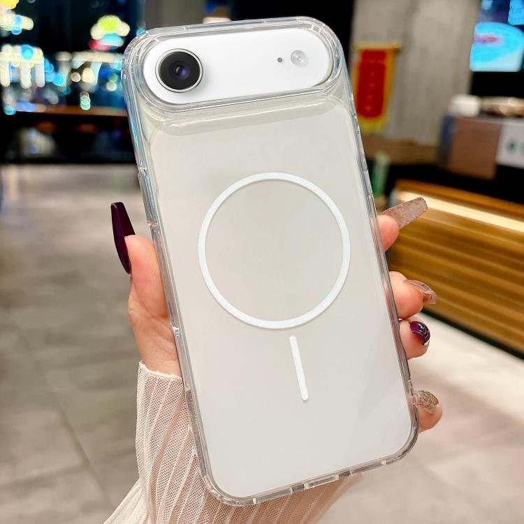 For iPhone Air Acrylic MagSafe Fine Circle Magnetic Phone Case(Silver)