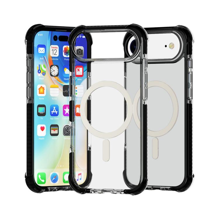 For iPhone Air Acrylic Magsafe Magnetic Shockproof Phone Case(Black)