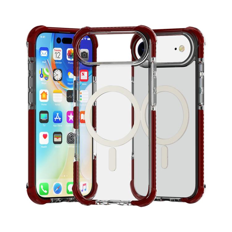 For iPhone Air Acrylic Magsafe Magnetic Shockproof Phone Case(Brown)